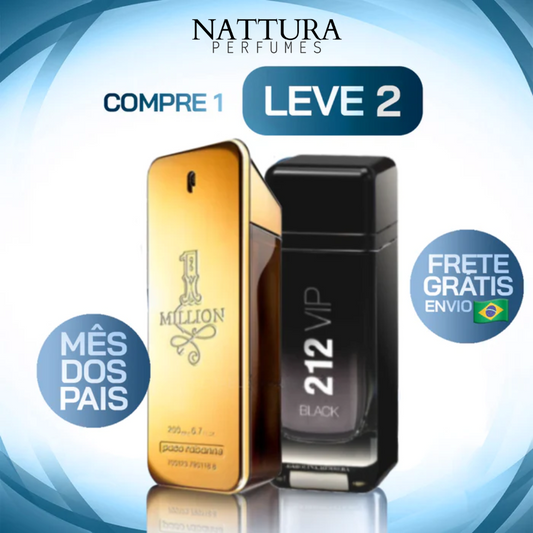 Bundle 4 – Men’s Perfume Set (2 x 100ml / 3.4 fl oz) – 1 Million | 212 VIP