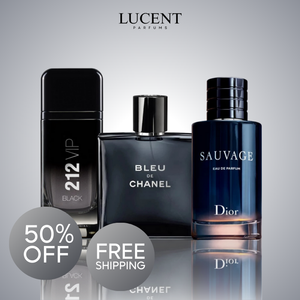 Bundle 3 – Men’s Perfume Set (3 x 100ml / 3.4 fl oz) – Sauvage | Bleu | 212