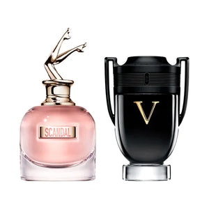 Bundle 5 – Couple’s Perfume Set (2 x 100ml / 3.4 fl oz) – Scandal for Her | Invictus Victory for Him