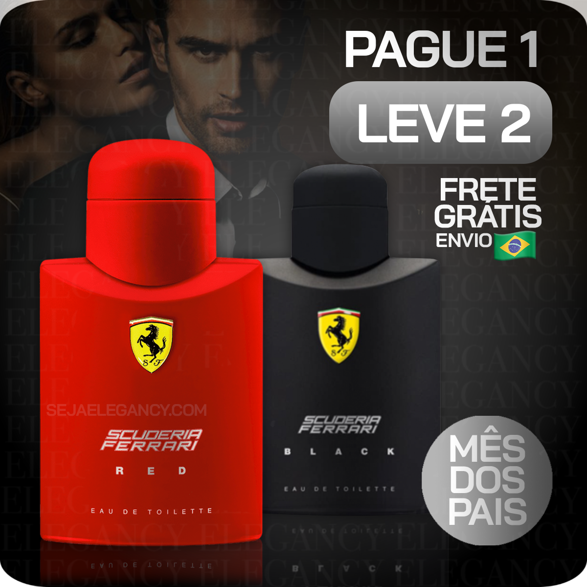Bundle 15 – Men’s Perfume Set (2 x 100ml / 3.4 fl oz) – Ferrari Red | Scuderia Ferrari Black