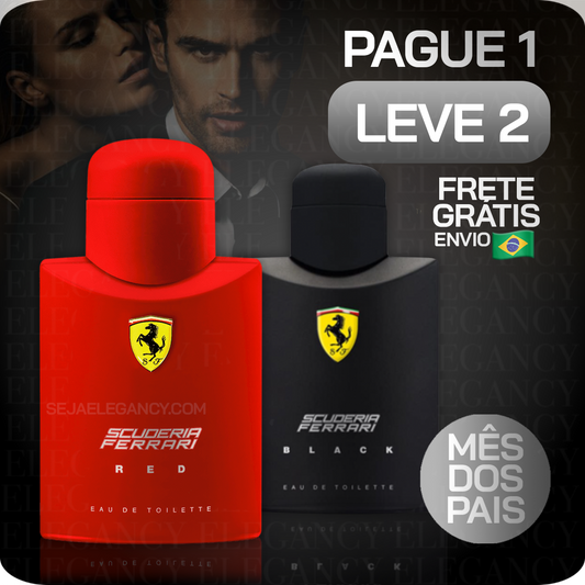 Bundle 15 – Men’s Perfume Set (2 x 100ml / 3.4 fl oz) – Ferrari Red | Scuderia Ferrari Black